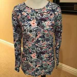 Multi colored floral top. 100% Cotton